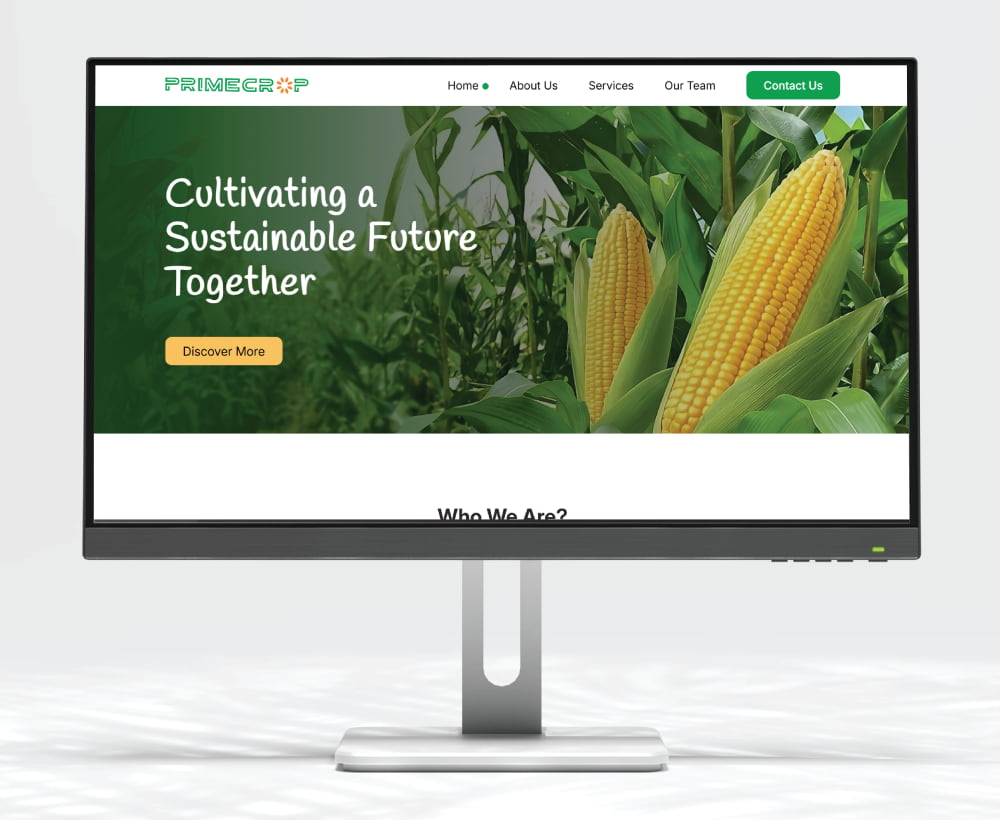 Primecrop webiste project image