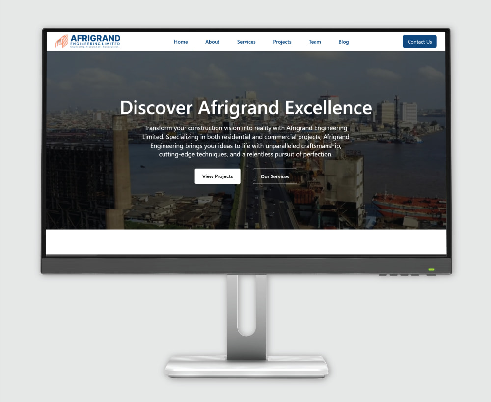 Afrigrand website project image