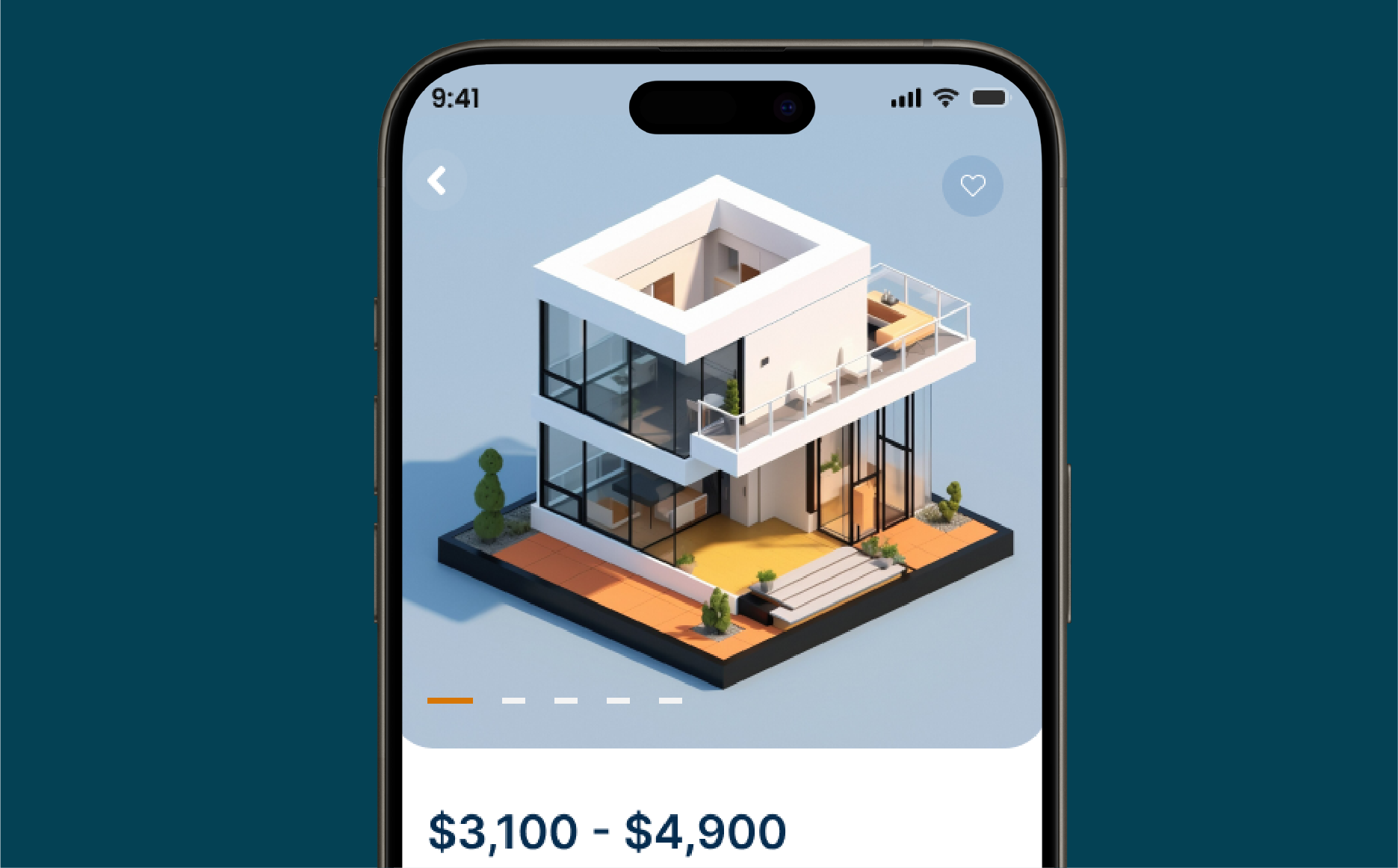 Real estate UI/UX project image