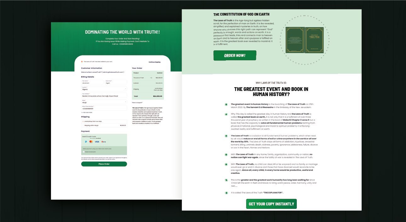 The Laws of Truth website project image